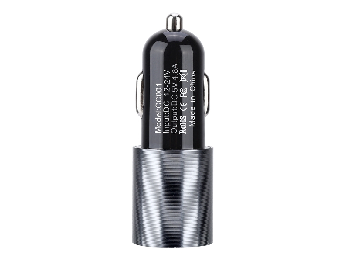 Cargador De Coche (puertos Usb Duales 5v 2.4a Carga Rápida)
