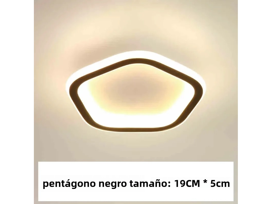 Lámpara de pasillo LED moderna de estilo nórdico MDUG (negra, 25 W)