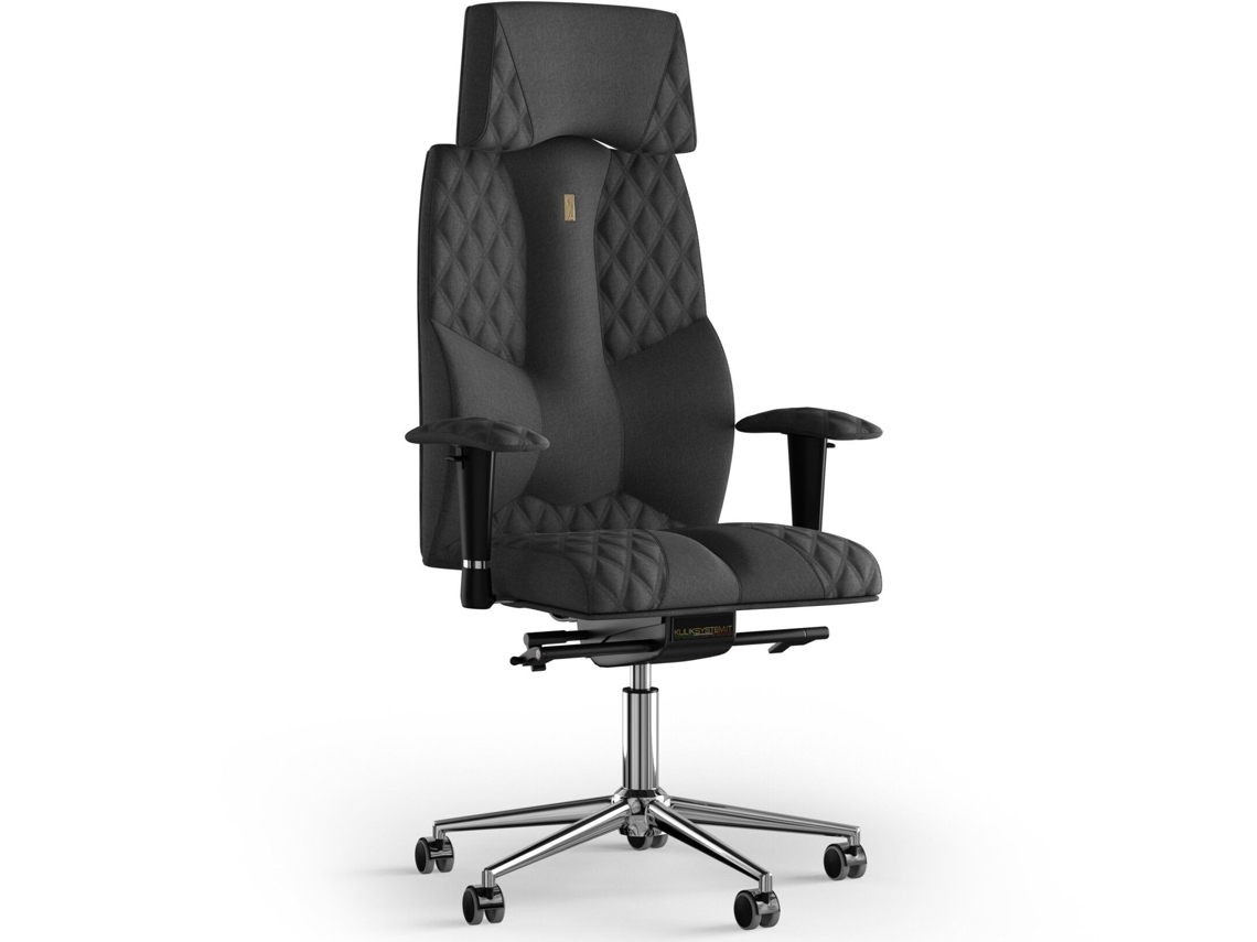 Silla de Oficina KULIK Tejido para Costura de Negócios (Azur - Cinzento -130x50x50cm)