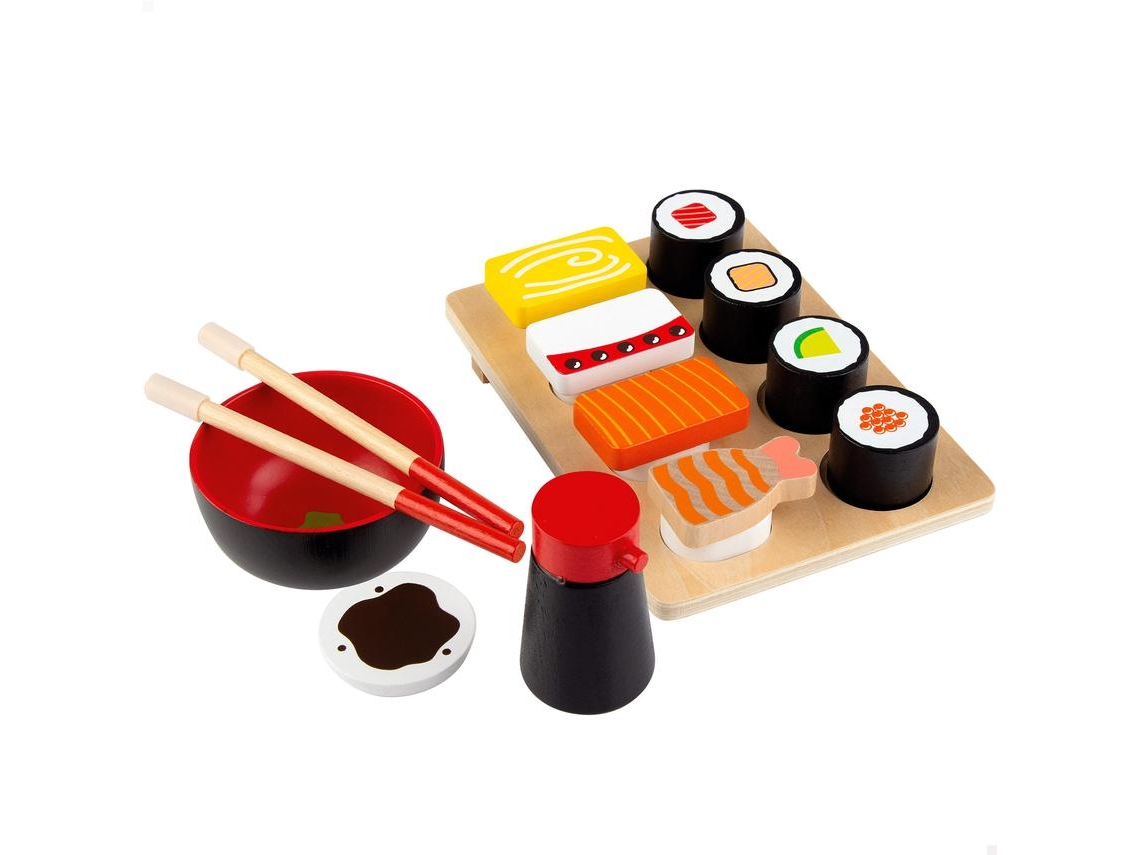 Set Sushi WOOMAX de Madera (2 años - No se aplica)