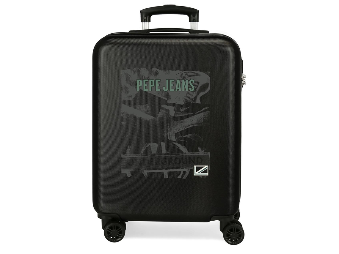 Maleta de Cabina PEPE JEANS Davis Negro (38x55x20cm - 35 L)