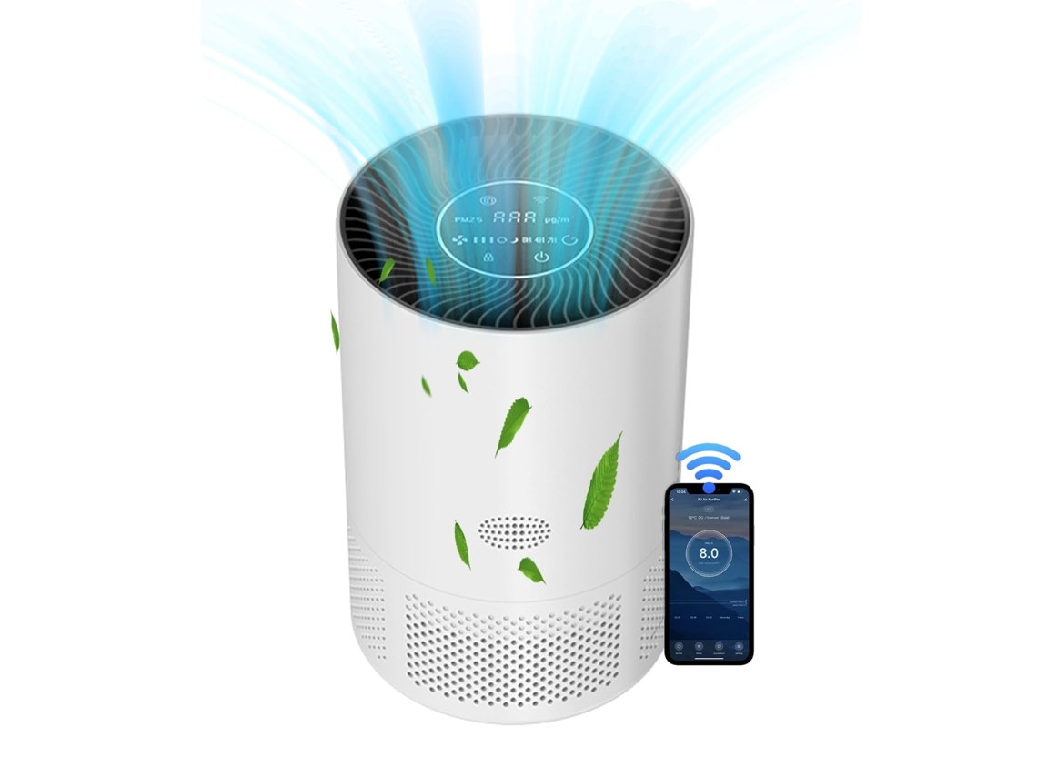 Purificador De Aire Inteligente Para Dormitorio, Compatible Con Homekit Alexa, Google Home Y La App Smartthings, Filtro Hepa H13, Silencioso