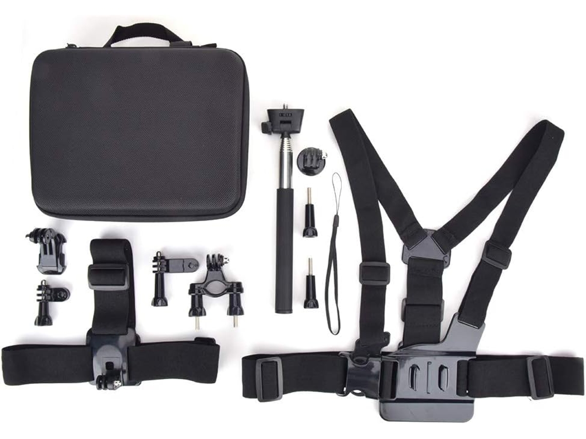 Kit portátil de 12 piezas para cámara de acción, ligero y práctico, para fotos. SFUSHOS