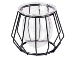 Soporte nórdico de hierro para plantas con cristal, decoración hidropónica