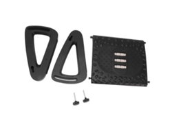 Reposapiés Ajustable De 6 Alturas Para Debajo Del Escritorio Con Textura De Masaje Y Ruedas Para Uso En La Oficina - Negro