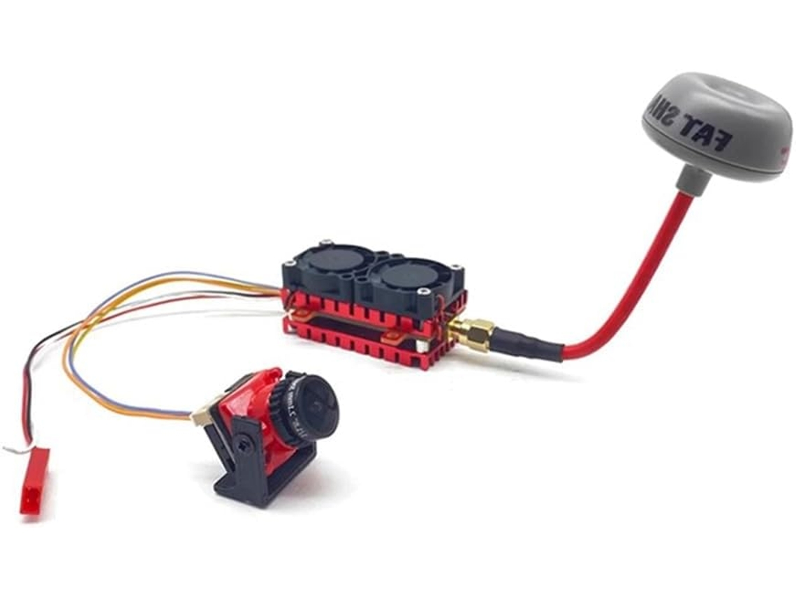 Módulo Transmisor Analógico De Largo Alcance Con Vtx De Cámara De 1500 Tvl, 5.8g, 48 Canales Y 5 W Para Transmisión Inalámbrica.