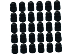 Puntas De Silicona Para Auriculares, Talla S, Negras, 50 Unidades, Compatibles Con Auriculares.
