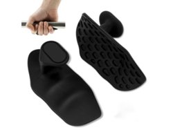 Empuñaduras antideslizantes para fitness, accesorio de entrenamiento de fuerza, silicona, color negro, Tommy01