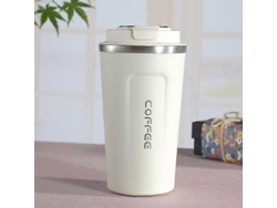 Versión inteligente, taza de café doble de acero inoxidable 304, termo para coche, termo de viaje para bicicleta eléctrica Ly