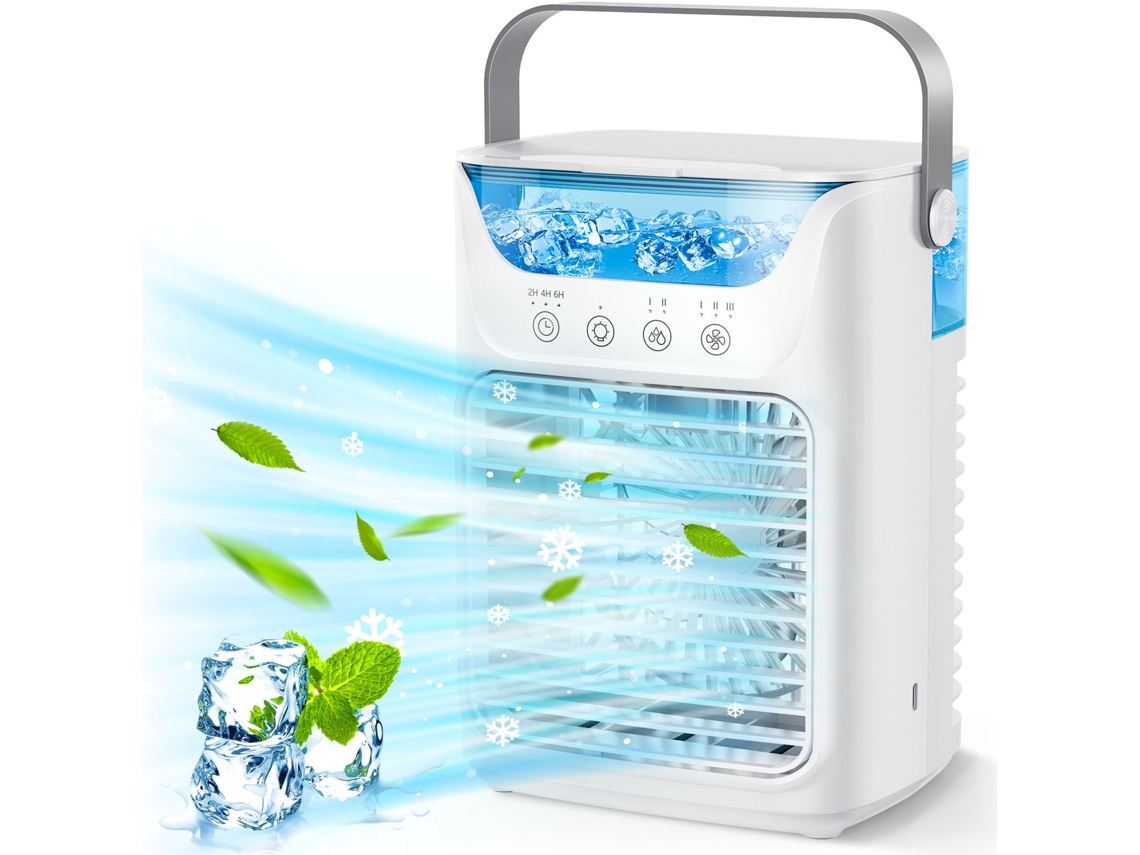 Aire acondicionado de sobremesa Eifson con ventilador, nebulizador, pantalla táctil y temporizador automático