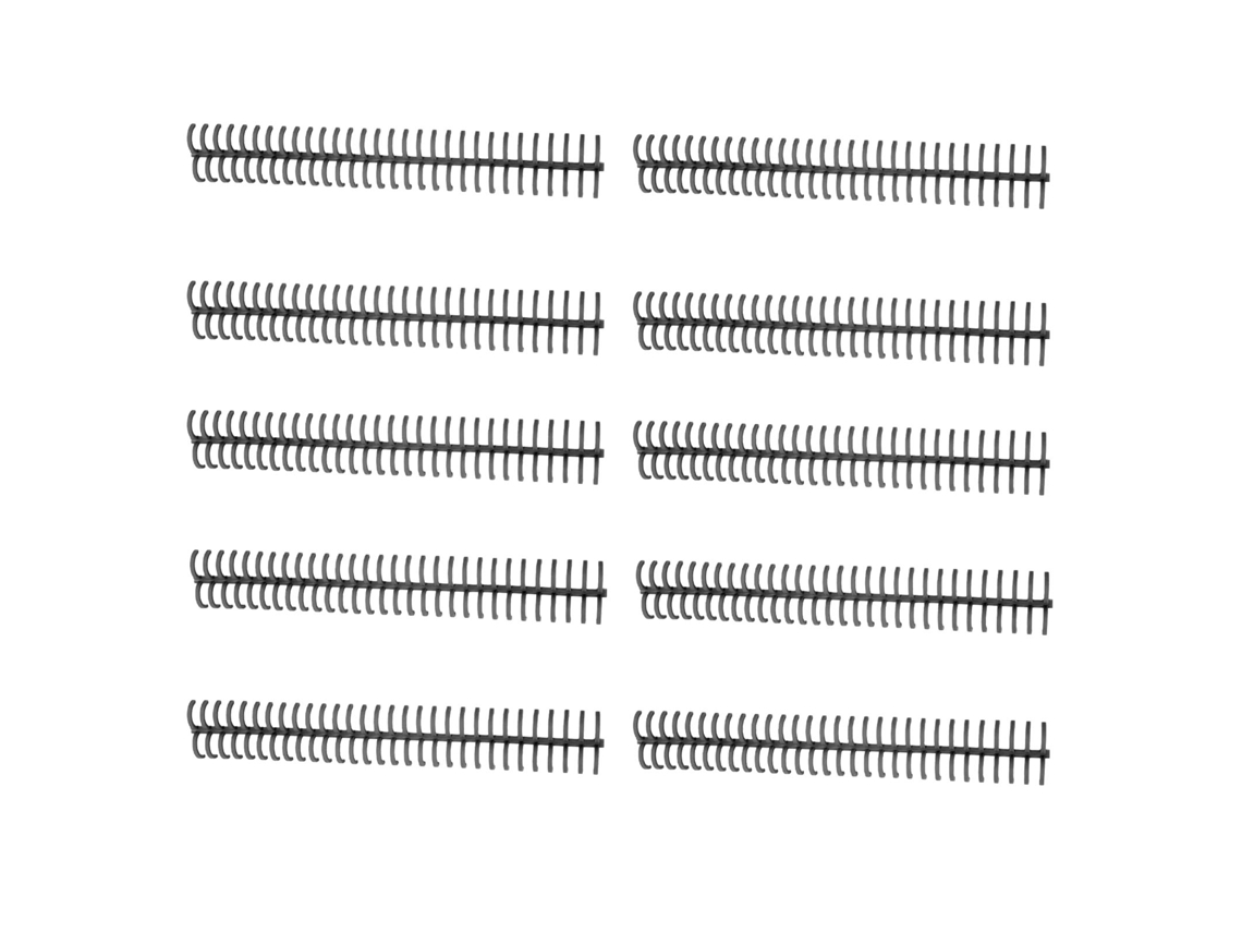 Rollo De Espiral De 10 Piezas, Capacidad Para 130 Hojas, 30 Agujeros, 16 Mm De Diámetro, Kit Negro