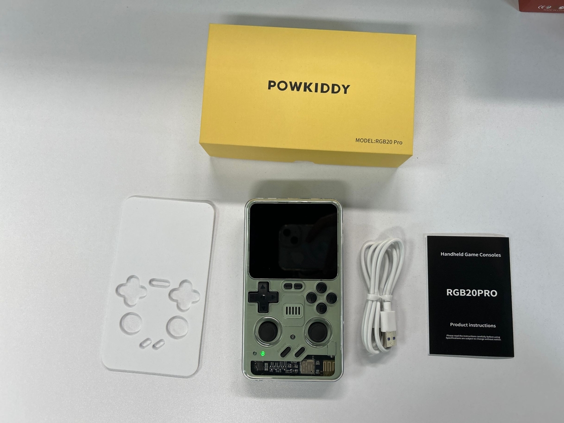 Consola De Juegos Portátil Retro Powkiddy Rgb20 Pro Con Tarjeta Tf, Salida Hd Y Código Abierto