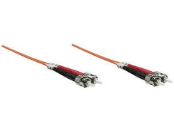 Cable Fibra Óptica INTELLINET (ST - 1 m - Naranja)
