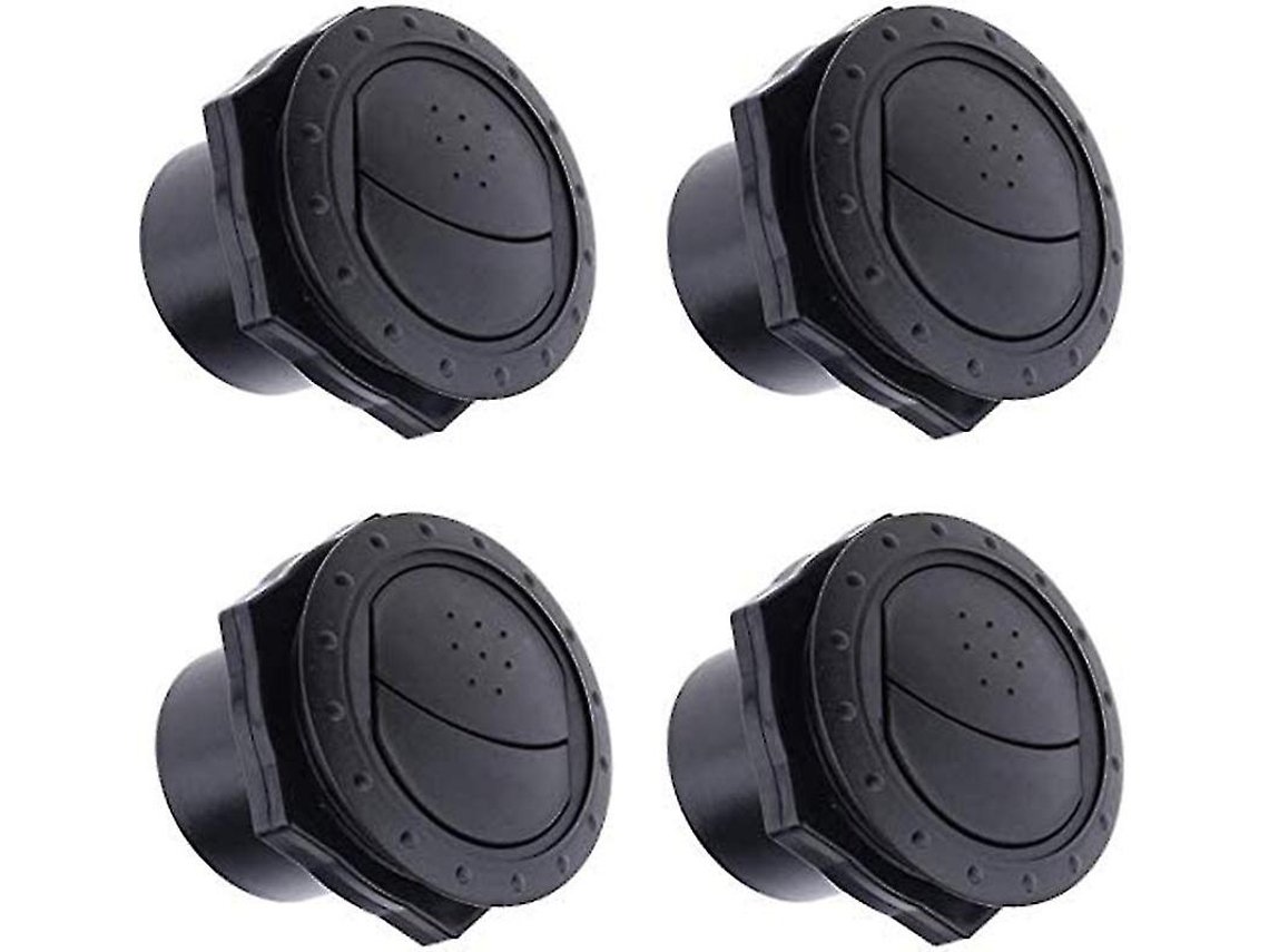 Deflector De Aire Acondicionado Para Panel De Coche, Ventanas De Aire Negro, 2 Piezas, Abs, Fácil Instalación Y Limpieza 4 Piezas