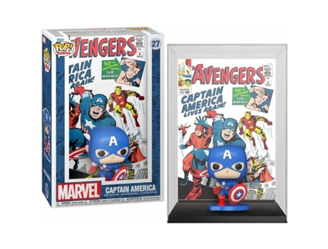 Figura Coleccionable Funko Pop! 27 Comic Cover: Marvel - Avengers #4 (1963) Captain America