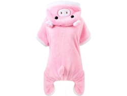 Traje Para Mascota, Sudadera Con Capucha De Cerdo Rosa Para Perros Y Gatos, Ropa De Disfraz Para Halloween Y Navidad