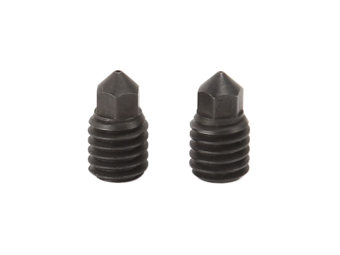 2 Piezas Boquilla Hotend Acero Duro 0.2mm 0.4mm Para Bambu Lab X1 Impresora 3d
