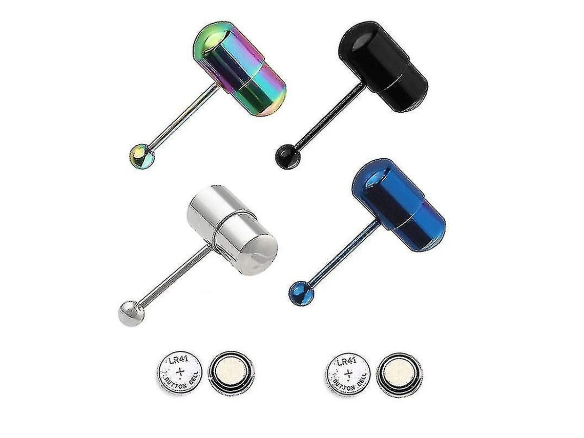 Barra Vibratoria Para La Lengua, Acero Inoxidable, Diseño Moderno, Joyería Corporal Para Piercings.