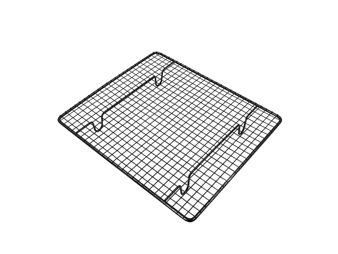 Rejilla De Enfriamiento Para Pasteles, Pan Y Galletas, Fabricada En Acero Antiadherente Con Patas, 26 X 23 Cm.