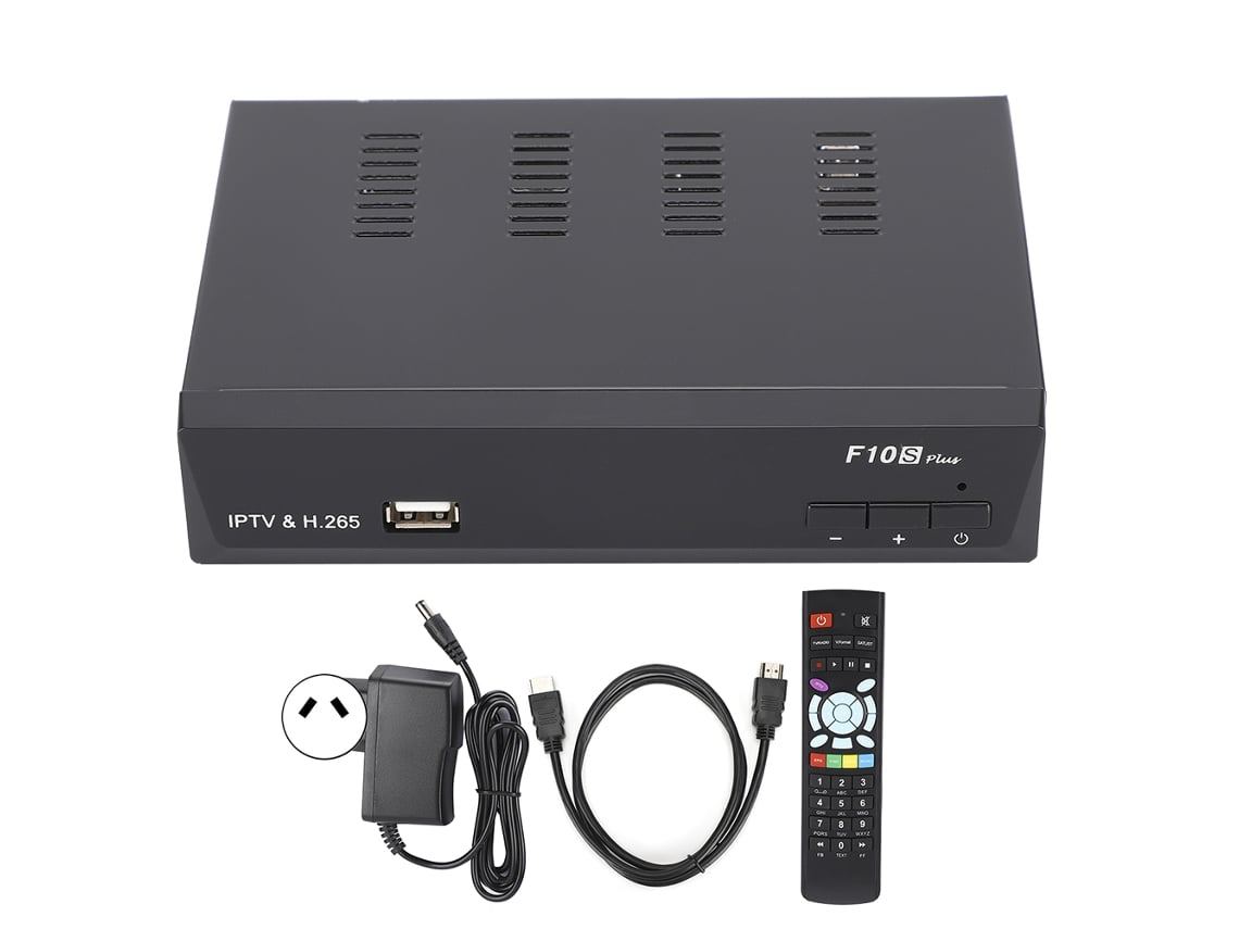 Ibravebox F10s Plus H.265 Caixa De Topo Para Iptv Dvb S2 Powervu Bisskey Metal De Alumínio