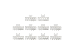 2026-10 Clips De Aislamiento Para Permanente De Cabelo Resistente Ao Calor, Fixação Segura, Clips De Cabelo Para Salão Para Mulheres E Meninas