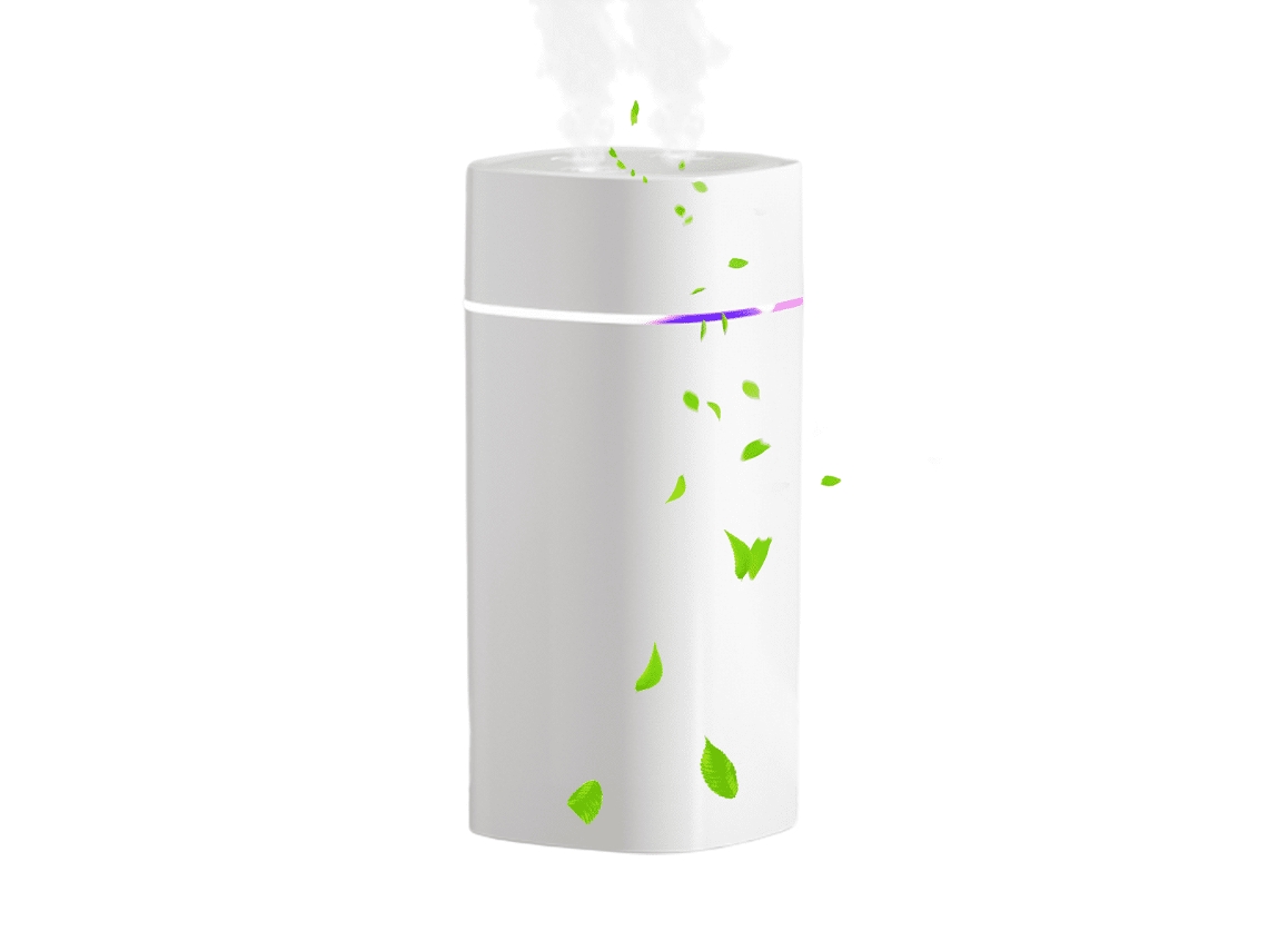 Humidificador Yuysan Ham09 con funcionamiento silencioso y luz nocturna, dos modos de atomización para la habitación del bebé y la oficina - 600 ml