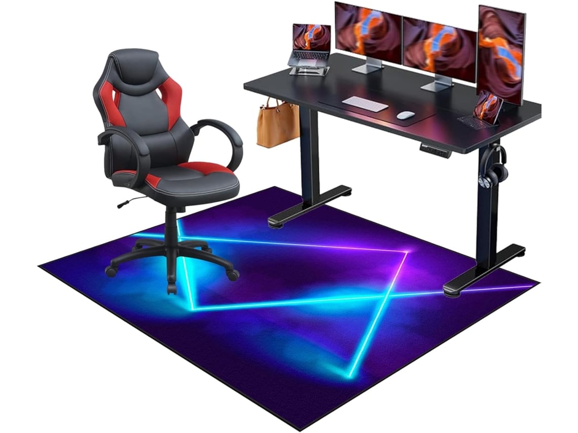 Tapete Gamer Protetor Cadeira Piso Antiderrapante 70 X 120 Cm Piso Parquet Madeira Piso, Parquet Rodízios,