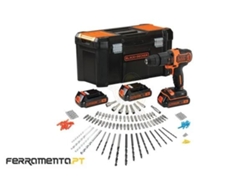 Taladro percutor BLACK+DECKER 18 V BDCHD181B3A-QW