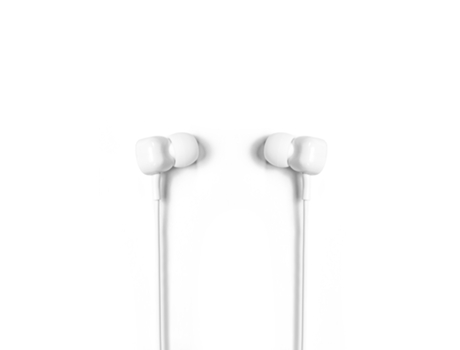 Auriculares Tellur Basic Sigma alámbrico con micrófono blanco