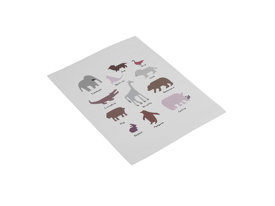 Póster Educativo Impermeable Para Niños Con Cinta Adhesiva De Doble Cara Para Decorar La Habitación Infantil.