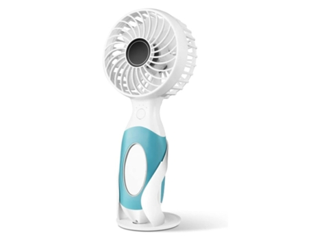 Ventilador personal portátil con 6-26 horas de tiempo de trabajo Ventilador USB pequeño de 3 velocidades Mini espejo y soporte de ventilador para B...