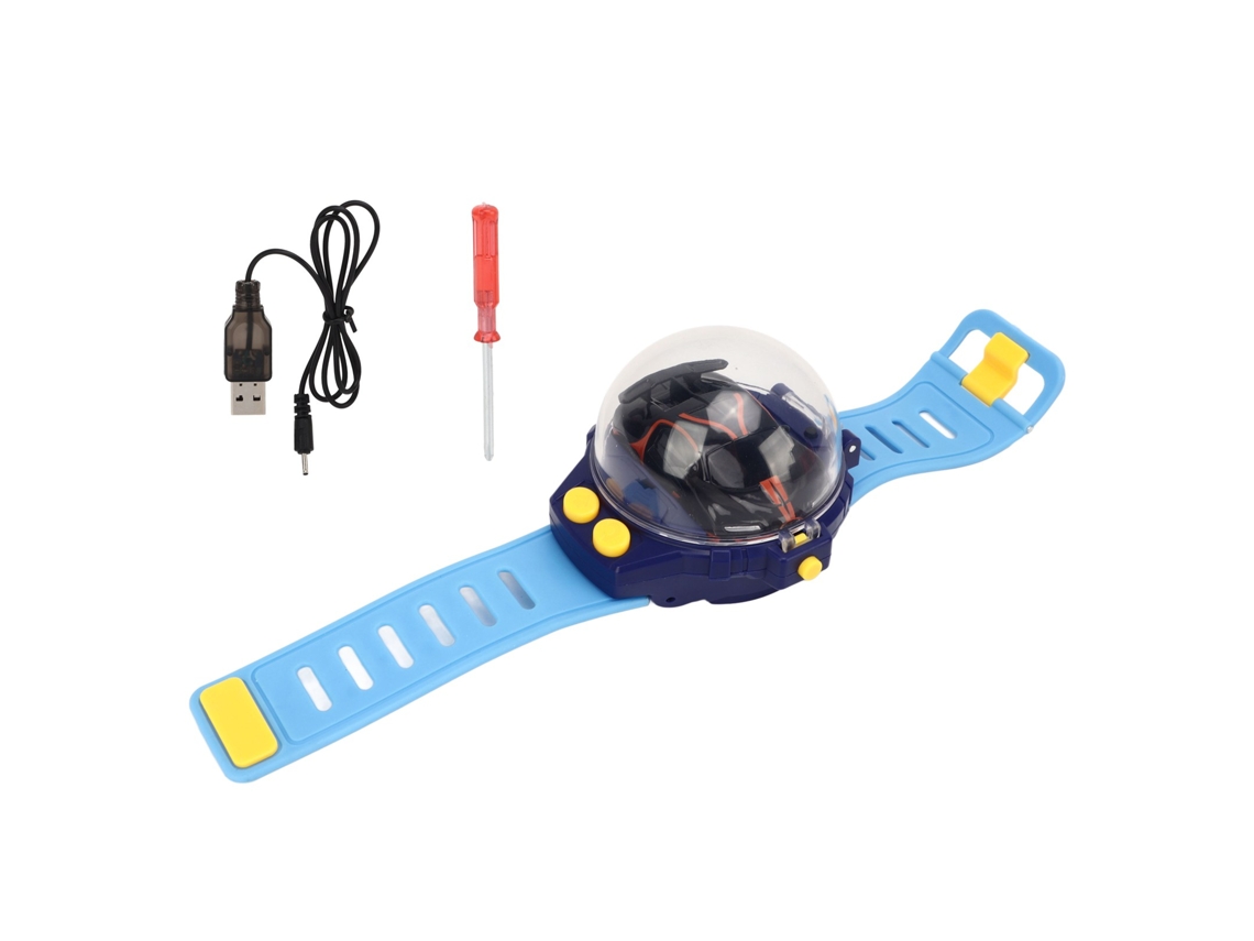 Reloj Con Forma De Coche Teledirigido En Miniatura Con Conexión Usb, Fabricado En Aleación, Juguete Para Niños De 3 Años En Adelante, Color Naranja.