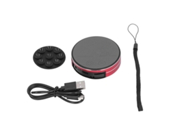 Mini Altavoz Estéreo De Conducción Ósea Para Portátil, Resistente Al Agua, Para El Hogar, Exteriores Y Viajes - Rojo