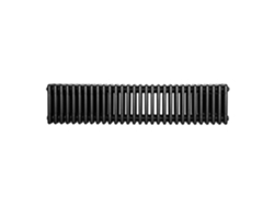 Radiador horizontal de 4 columnas, 300x1010 mm - Negro, acero al carbono de 1,5 mm, 1114 W, alta eficiencia, fácil instalación.