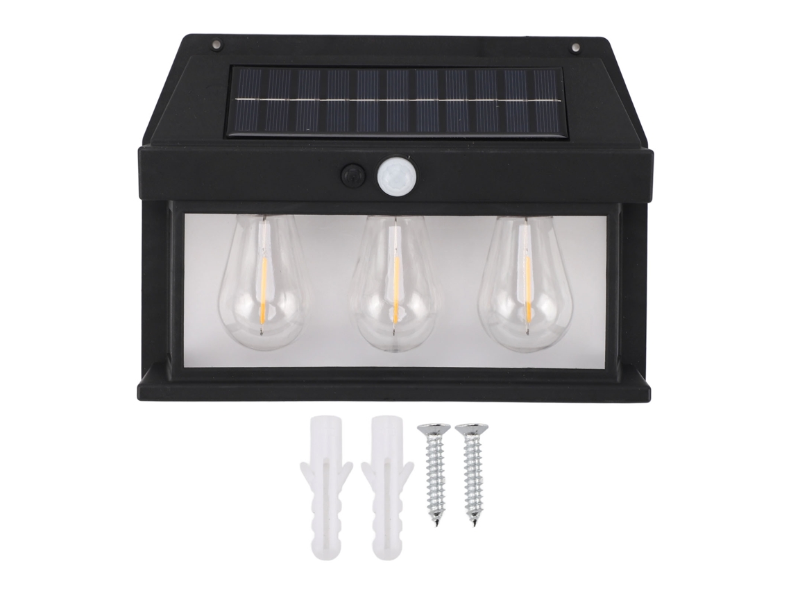 Rebe-luz Solar Para Exterior Ip65 Impermeable Con Sensor De Movimiento Alto Brillo Luces De Pared Jardín