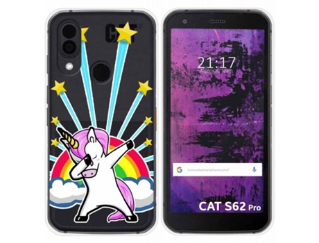 Carcasa CAT S62 Pro TUMUNDOSMARTPHONE Dibujos Transparente Multicolor