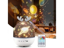 Proyector De Cielo Estrellado Para Niños, Led Con 6 Películas De Proyección Y Regalo.