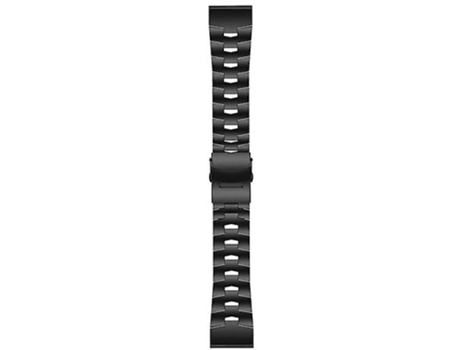 Correa para Garmin Fenix 5x Plus 26 mm Correa de reloj de liberación rápida de aleación de titanio negra VENISYMLIS