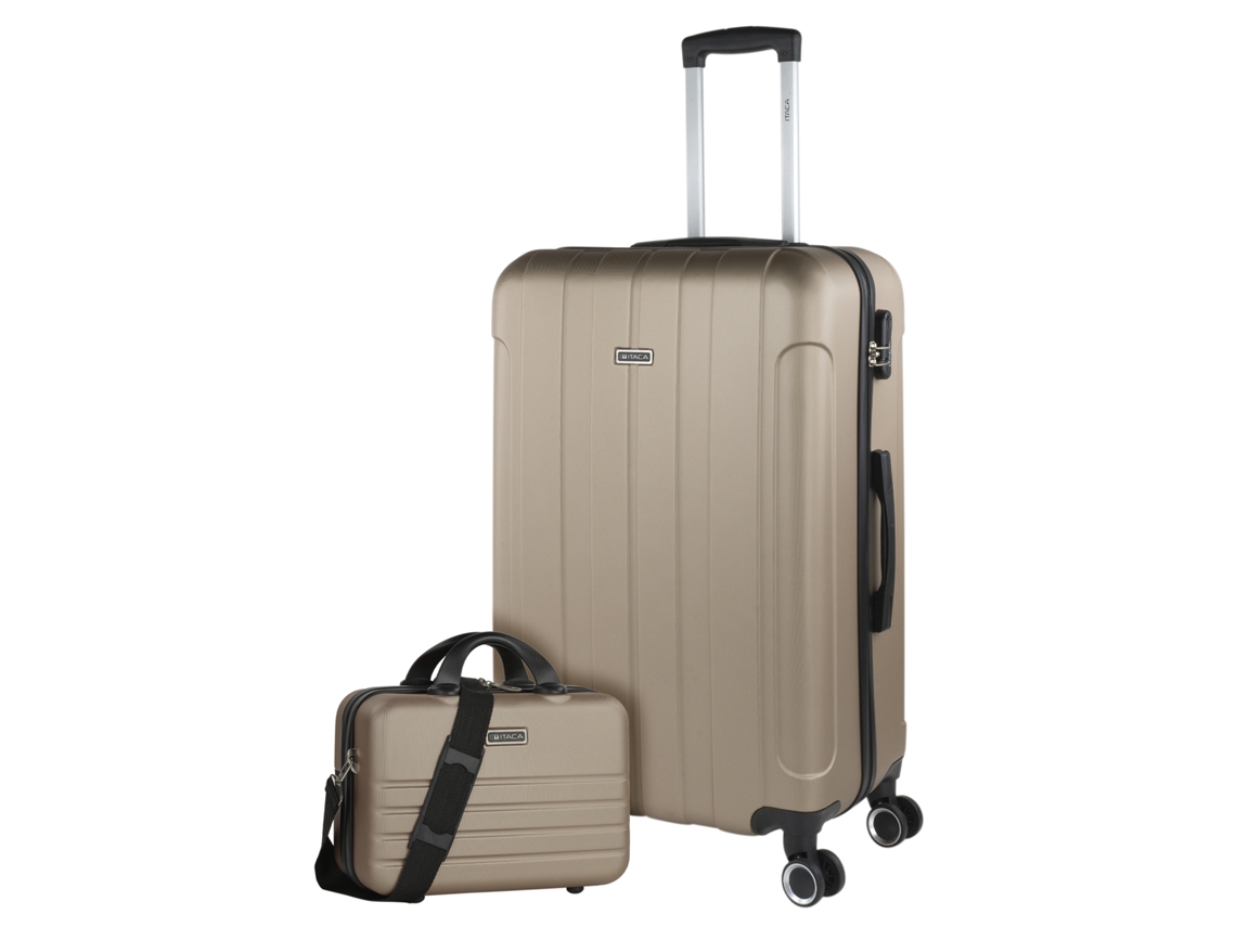 Juego De Maletas Rígidas Abs ITACA Havel champagne (48X73x28 Cm)