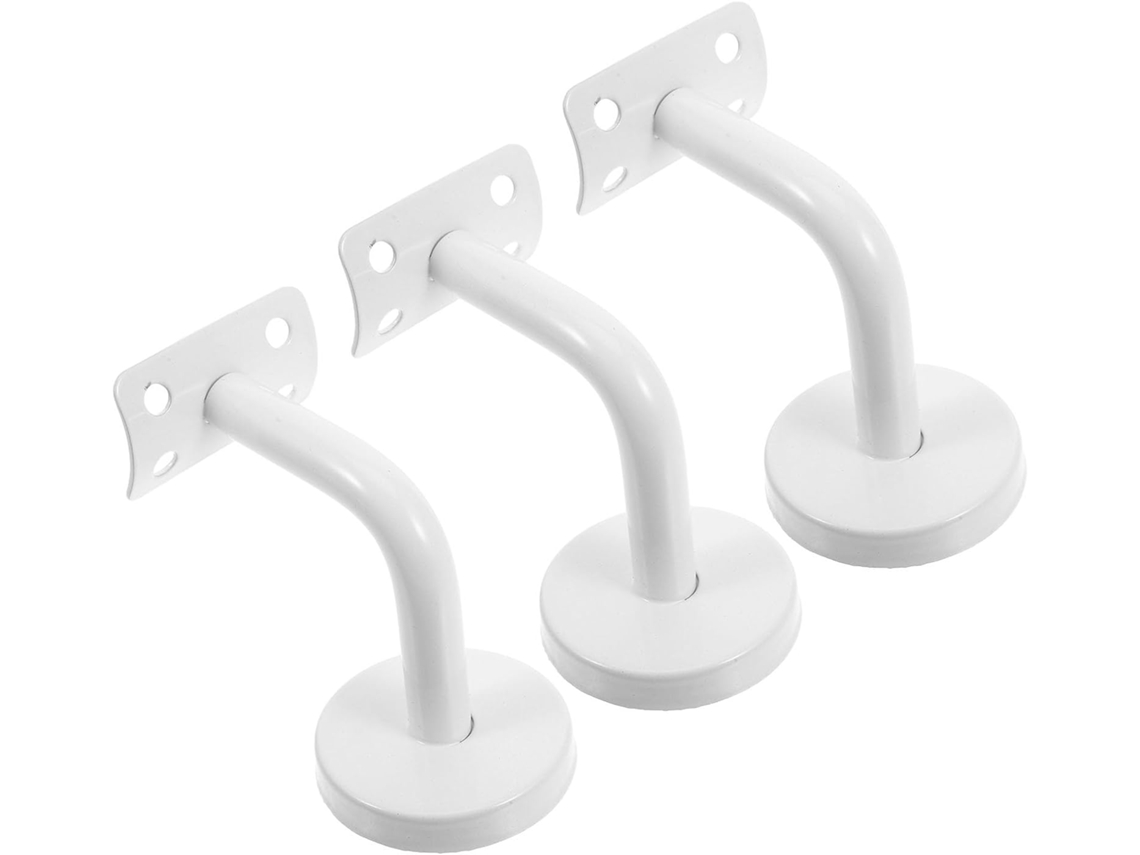 Soportes De Acero Inoxidable Para Barandilla De Escalera, 3 Unidades, Color Blanco, Juego De Piezas, Fijación.