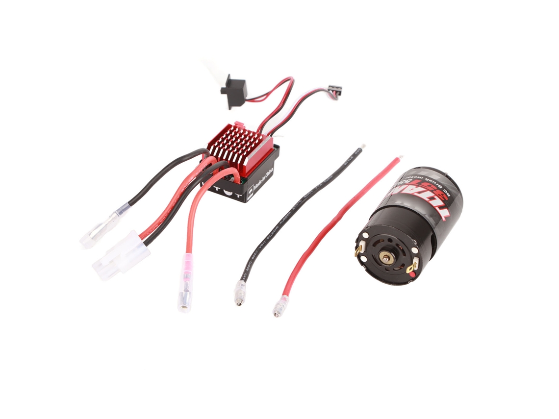 Controlador Electrónico De Velocidad (esc) De 360 A Para Motor De Escobillas 550 Para Coche Rc A Escala 1/10, Accesorios Rc 35t