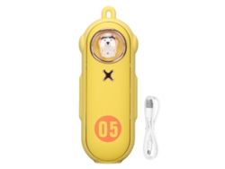 Calentador De Manos Portátil Recargable De 5000 Mah Con Batería Externa Reutilizable, Amarillo, Para Acampar.
