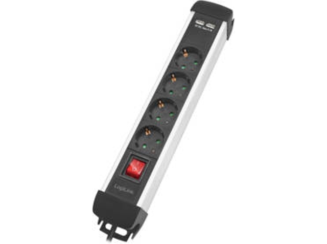 Regleta LOGILINK LPS237U (4 Enchufes - 1.5m)