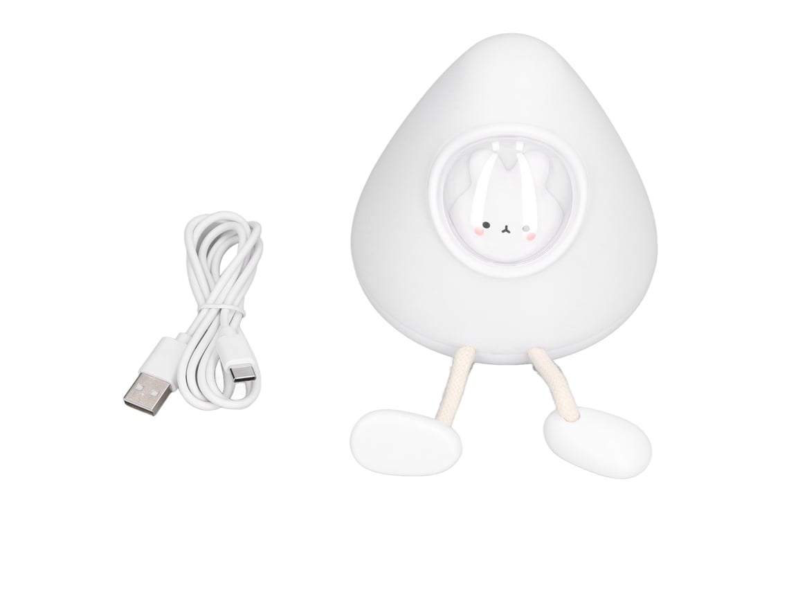 2026-luz Nocturna Para Niños Diseño Cápsula Espacial Luz Suave Cálida Modo Dual Para Bebé Dormitorio Oficina Conejo