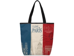 Bolso de hombro Tropicallife con bandera francesa (28x10x34,5 cm)