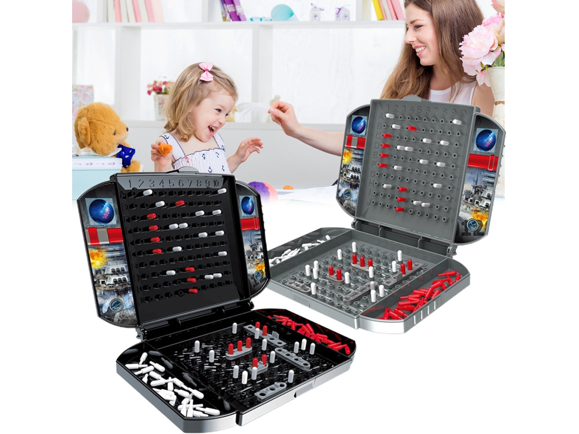 Rebe-juego De Batalla Naval Warship Estrategia Tablero Portátil Juguete De Doble Batalla Para Niños