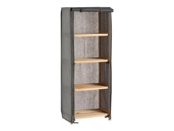 Estantería BIGBUY (Gris - Madera Tela - 30 x 113 x 42 cm)