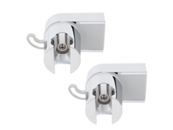 Soporte de ducha de pared ABS 360° con gancho 2 unidades