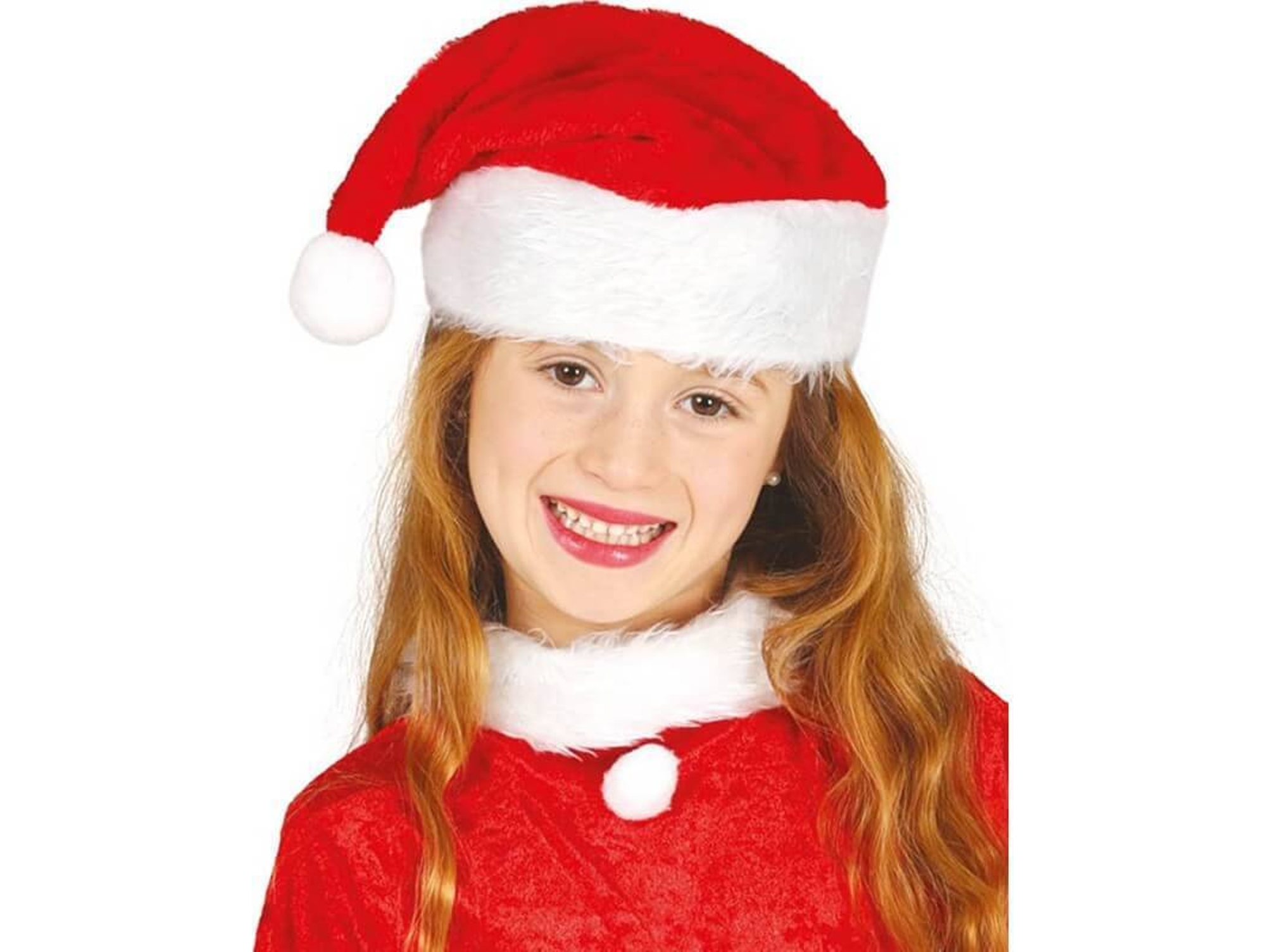 Sombrero DISFRAZZES Gorro De Papá Noel Infantil De 34 Cm (Talla: Talla Universal)