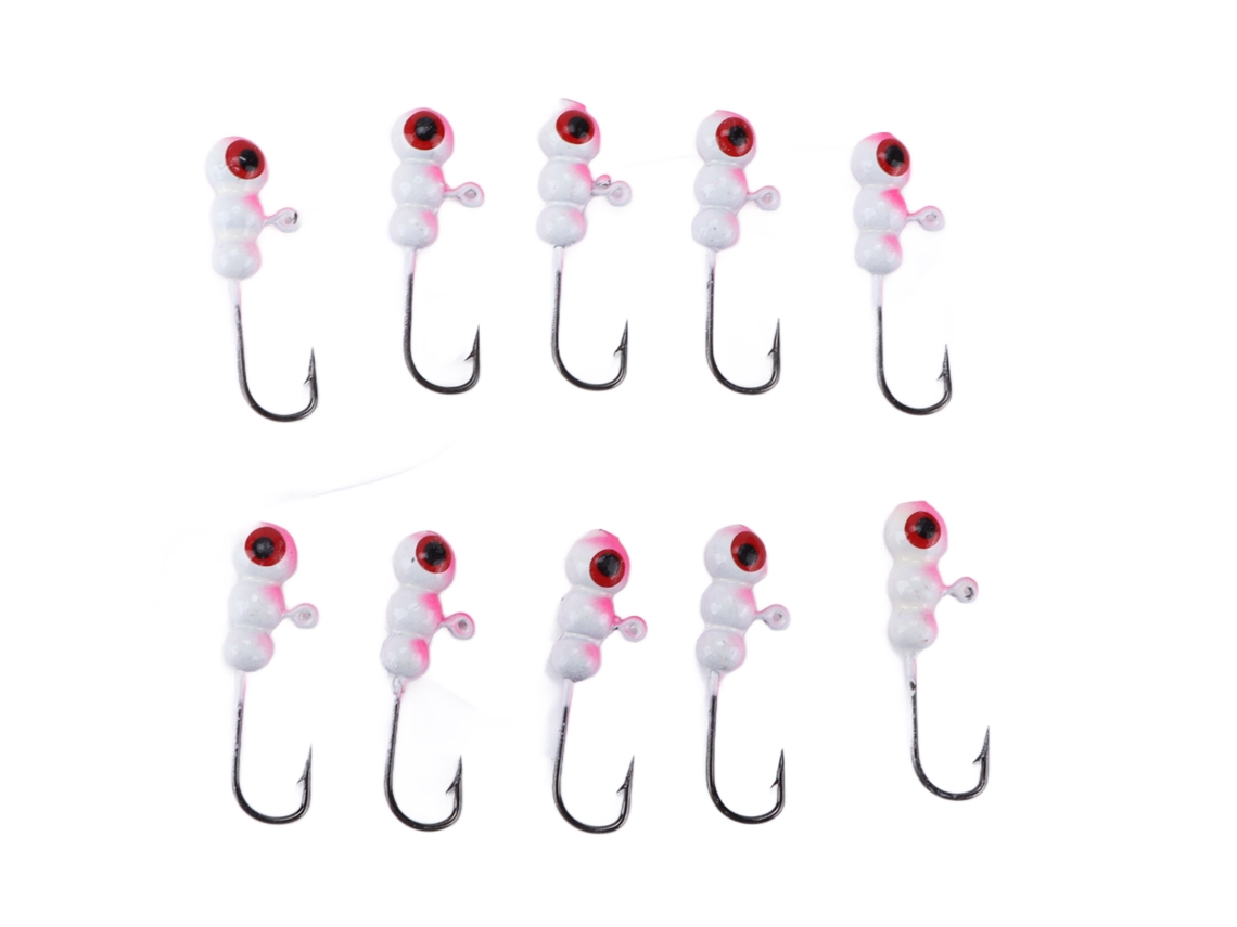 10 Señuelos Para Pesca En Hielo Con Anzuelo Y Cuerda, Señuelos De Invierno, Mini Accesorios De Pesca.